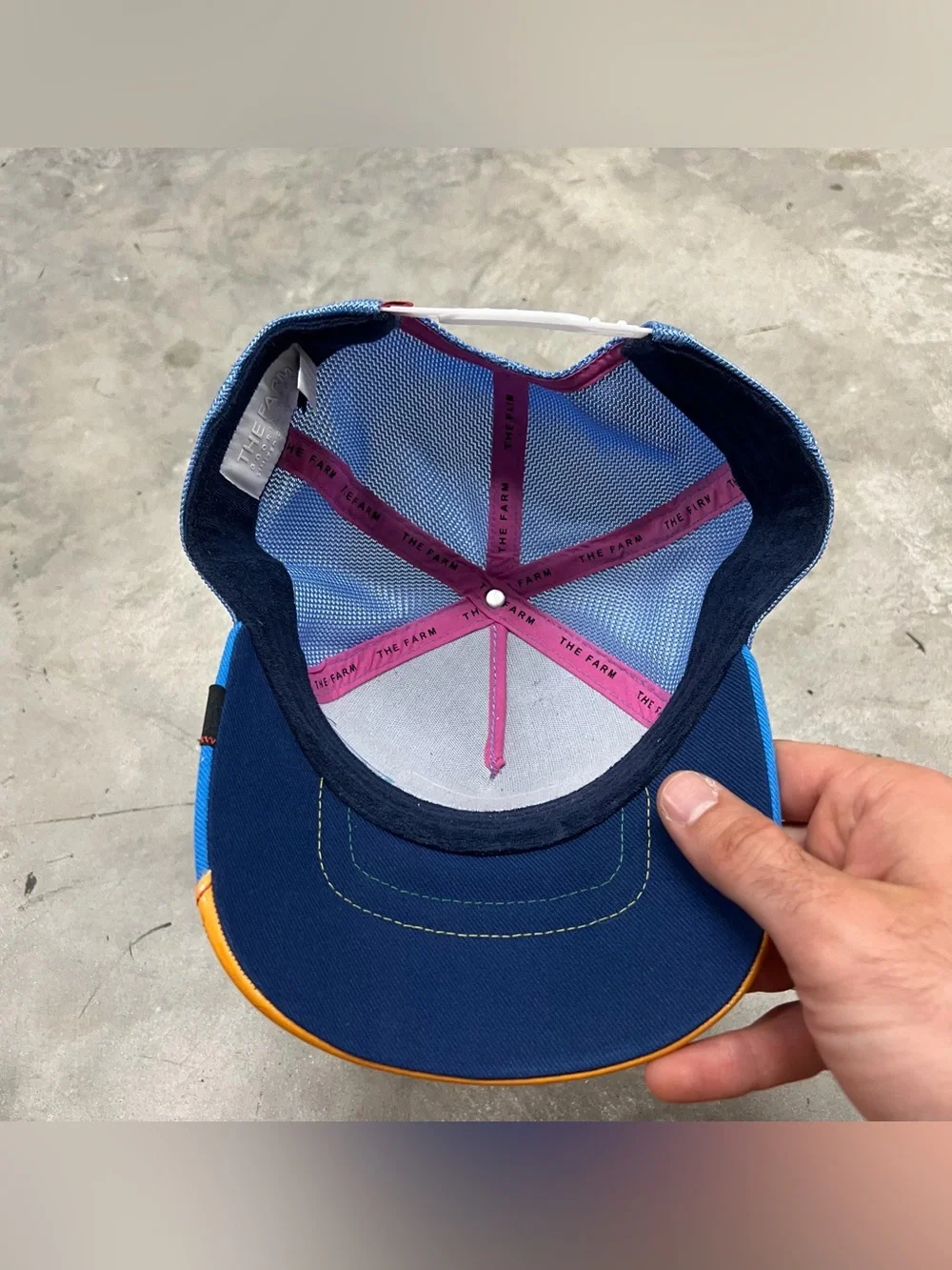 Goorin Bros Super Charged Blue Trucker Bunny Design Adjustable Snapback Hat